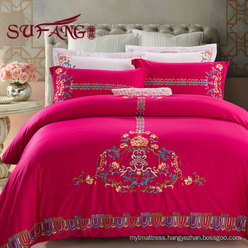 Luxury Comfortable Adult King Size100% Cotton Hotel bedding sets 60s fashion design luxury